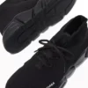 Sneakers Speed Lace Up “Maglia riciclata nera e suola nera” 587289W2DB11013