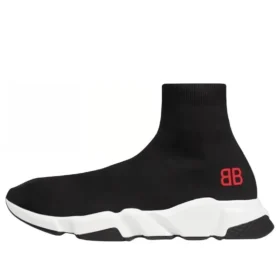 Sneakers Speed “Maglia nera con logo BB rosso” 514218W05G01000