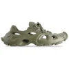 Sneakers stringate con cut-out in HD “Verde oliva” 702421W3CES3500