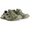 Sneakers stringate con cut-out in HD “Verde oliva” 702421W3CES3500
