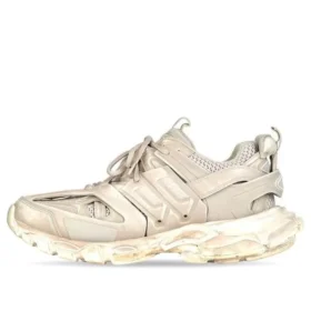 Sneakers Track 1.0 “Mesh e tessuto simile alla pelle scamosciata nei toni del beige sbiadito e del bianco” 542436W3CN29700