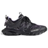 Sneakers Track Calze “Maglia e nylon nero e viola chiaro” 736328W3SKC1058