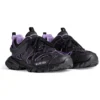 Sneakers Track Calze “Maglia e nylon nero e viola chiaro” 736328W3SKC1058
