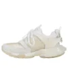Sneakers Track con suola trasparente, tomaia bassa in nylon a rete, bianche 647742W3BM19000