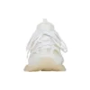 Sneakers Track con suola trasparente, tomaia bassa in nylon a rete, bianche 647742W3BM19000