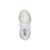 Sneakers Track con suola trasparente, tomaia bassa in nylon a rete, bianche 647742W3BM19000