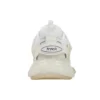 Sneakers Track con suola trasparente, tomaia bassa in nylon a rete, bianche 647742W3BM19000