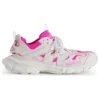 Sneakers Track Sock “Maglia e nylon bianco e rosa neon” 736328W3SKC9055