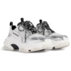 Sneakers Triple S “Nero Bianco Argento Doppia Schiuma e Mesh” 524039W2FWM8191
