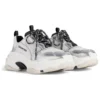 Sneakers Triple S “Nero, bianco e argento, doppia schiuma e rete” 536737W2FWM8191