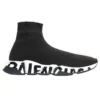 Speed 1.0 Sneakers in maglia riciclata con graffiti “Black” 645334W2DB71015