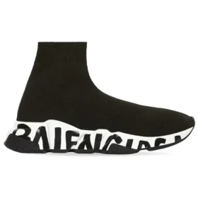 Speed Graffiti Sneakers “Black Knit Black Graffiti Sole Unit” 605942W2DB71015