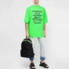 SS21 con motivo a parole, maniche corte, unisex, verde 641614TJVI34162
