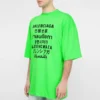 SS21 con motivo a parole, maniche corte, unisex, verde 641614TJVI34162