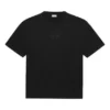 SS21 con motivo logo, collo rotondo, maniche corte, unisex, nero 641655TKV711069