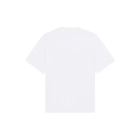 SS21 con stampa a motivi, colletto rotondo, da uomo, bianco 651795TKV779040