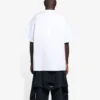 SS21 con stampa a motivi, colletto rotondo, da uomo, bianco 651795TKV779040