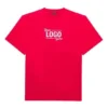 SS21 con stampa alfabetica, maniche corte, unisex, rosso 651795TKV816295