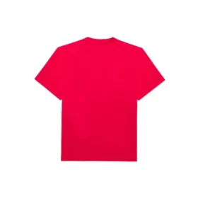 SS21 con stampa alfabetica, maniche corte, unisex, rosso 651795TKV816295