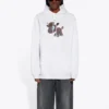 SS21 con stampa cartoon a motivi piccoli, unisex, bianco 578135TJVE69000