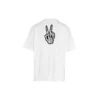 SS21 Drip Peace, vestibilità ampia, stampa “Smile”, casual, GS, bianco 641675TKVA18639