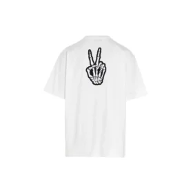SS21 Drip Peace, vestibilità ampia, stampa “Smile”, casual, GS, bianco 641675TKVA18639
