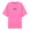 SS21 Maglietta con ricamo a girocollo rosa 641532TJVA95764