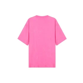 SS21 Maglietta con ricamo a girocollo rosa 641532TJVA95764