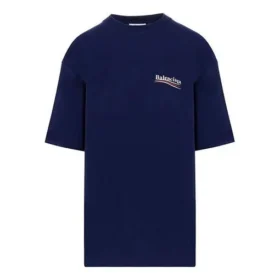 SS21 Maglietta con stampa, girocollo e maniche corte, blu 641655TIV521195