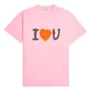 SS21 Maglietta unisex a maniche corte con stampa a motivi alfabetici, rosa 612965TJVL51401