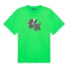 SS21 Maglietta unisex a maniche corte con stampa cartoon a motivi piccoli, verde 612966TJVM93302