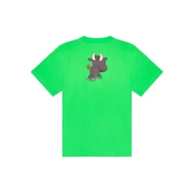 SS21 Maglietta unisex a maniche corte con stampa cartoon a motivi piccoli, verde 612966TJVM93302