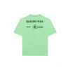 SS21 Retro a maniche corte verde fluorescente 612965THV844162