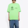 SS21 Retro a maniche corte verde fluorescente 612965THV844162