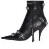 Stivaletti Cagole da 90 mm “Black Arena Lambskin” 694379WAD4E1081