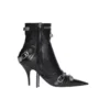 Stivaletti Cagole da 90 mm “Black Arena Lambskin” 694379WAD4E1081