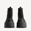 Stivaletti con plateau Strike da donna in nero Stivaletti con plateau Strike da donna in nero