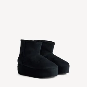 Stivaletti con zeppa Alaska da donna in nero