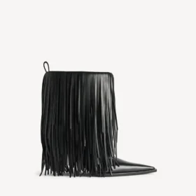 Stivaletti da donna Avenue con frange in nero