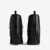 Stivaletti da donna Avenue con frange in nero