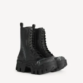 Stivaletti da uomo Bulldozer con lacci, colore nero