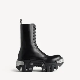 Stivali da uomo Bulldozer con lacci, colore nero