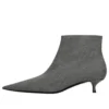 Stivali in lana a quadri con punta affusolata “Grey” 579218W1SR01214