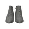Stivali in lana a quadri con punta affusolata “Grey” 579218W1SR01214