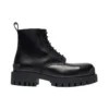 Stivali Martin Mid con lacci in pelle di vacchetta “Nero” 589338WA9601000