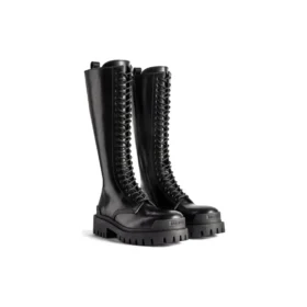 Stivali Strike da 20 mm “Pelle di vitello liscia nera opaca” 763557WA9601000