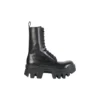 Stivali stringati Bulldozer “Pelle di vitello vegetale nera” 671554WBCQ01000