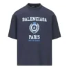 T-shirt a maniche corte con logo Varsity “Navy” 612966TMV954140