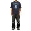 T-shirt a maniche corte con logo Varsity “Navy” 612966TMV954140