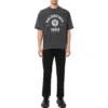T-shirt a maniche corte con logo Varsity “Washed Black” 612966TMV981000
